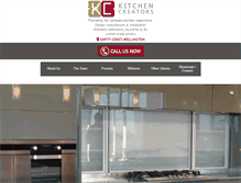 Tablet Screenshot of kitchencreators.co.nz